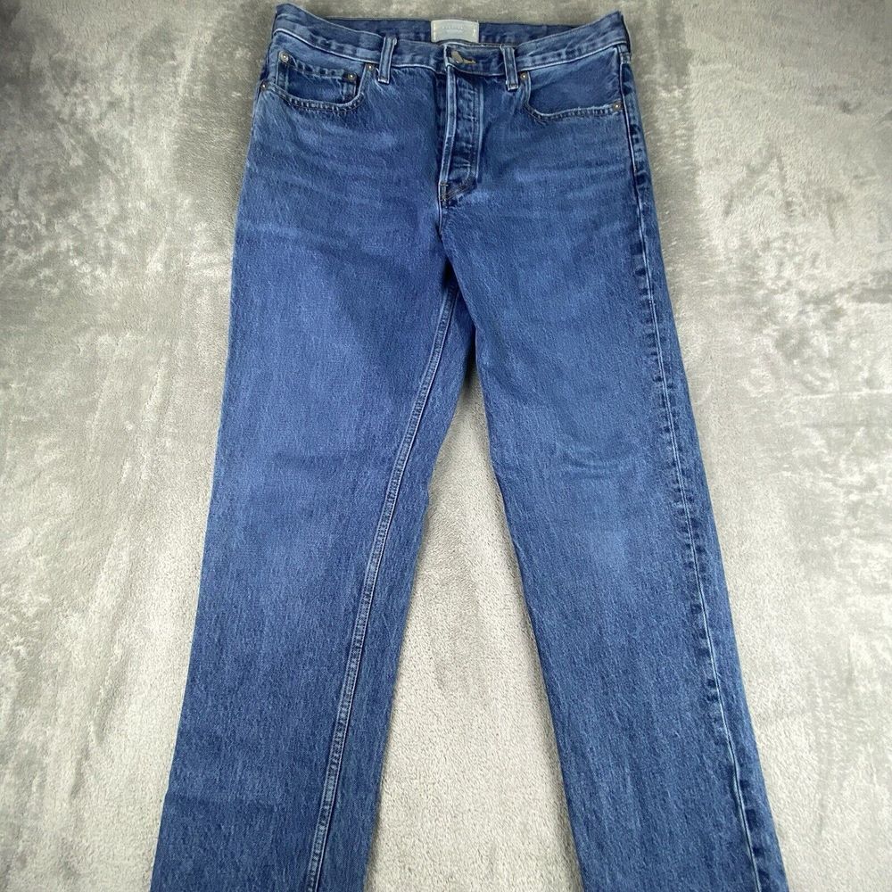 Everlane Uniform Jeans Womens 30x30 Blue Denim Slim Jean‎ Organic Cotton Stretch